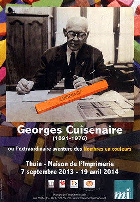 Photo de l'affiche de l'exposition consacrée à Georges Cuisenaire à Thuin